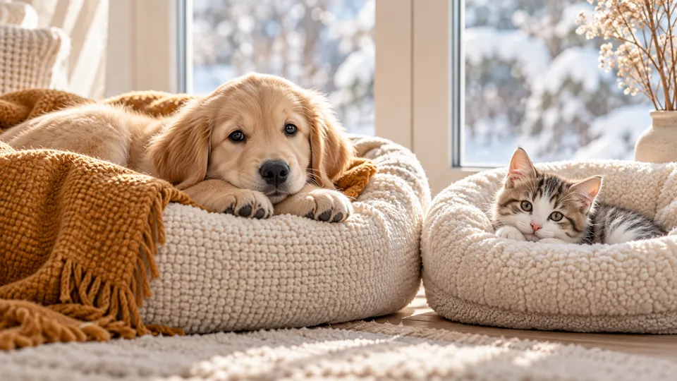 Winter Care for Young Cats and Dogs cover image